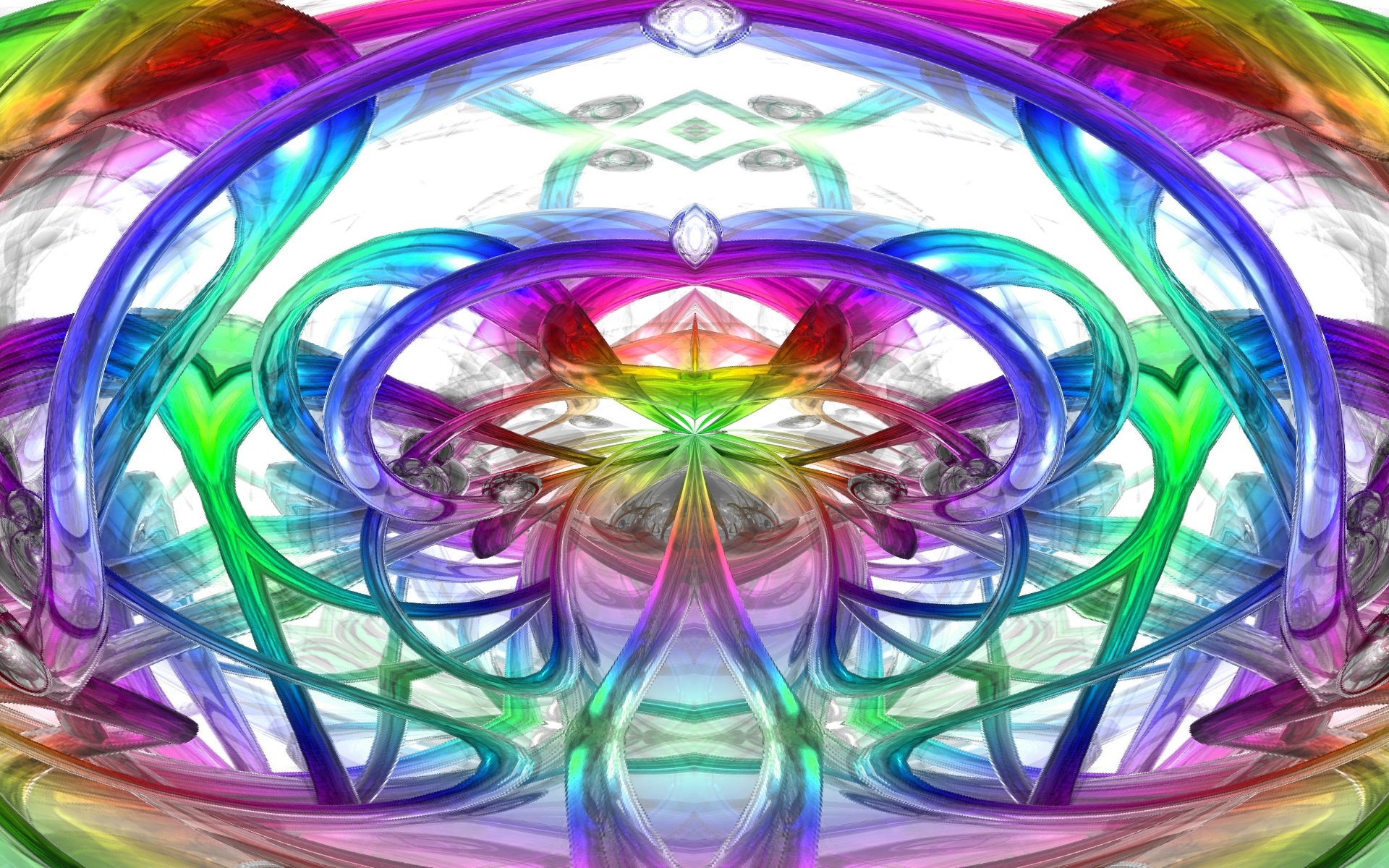 An abstract CGI design featuring vibrant rainbow colors, creating a captivating and cool visual effect. This HD wallpaper adds a dynamic touch to any digital background.