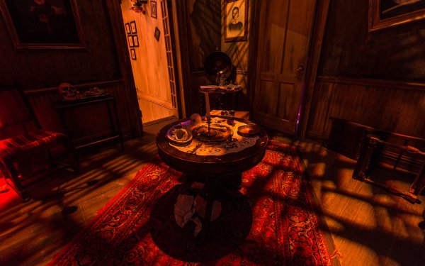 Dark Haunted Red Creepy New York Room Skull HD Wallpaper | Background Image