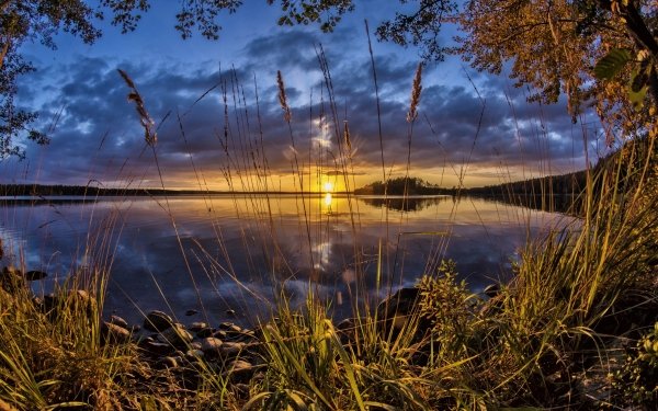 Nature Lake Lakes Horizon Sky Sunrise Cloud Reflection HD Wallpaper | Background Image