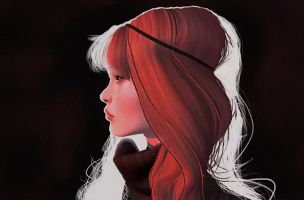 profile redhead fantasy woman HD Desktop Wallpaper | Background Image
