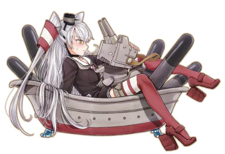 Amatsukaze (Kancolle) Anime Kantai Collection HD Desktop Wallpaper | Background Image