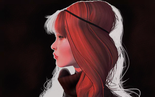 profile redhead fantasy woman HD Desktop Wallpaper | Background Image