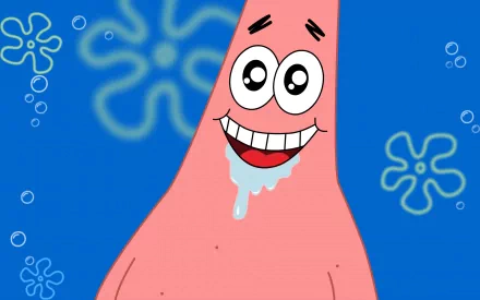 Patrick Star from the TV show SpongeBob SquarePants in a HD desktop wallpaper and background.
