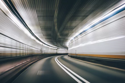 motion blur road man made tunnel HD Desktop Wallpaper | Background Image