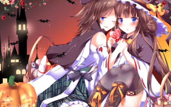 Hiei (Kancolle) Kongou (Kancolle) Anime Kantai Collection HD Desktop Wallpaper | Background Image