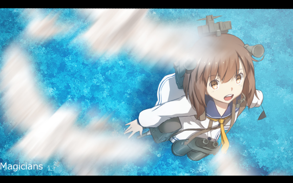 Anime Kantai Collection Yukikaze Ocean HD Wallpaper | Background Image