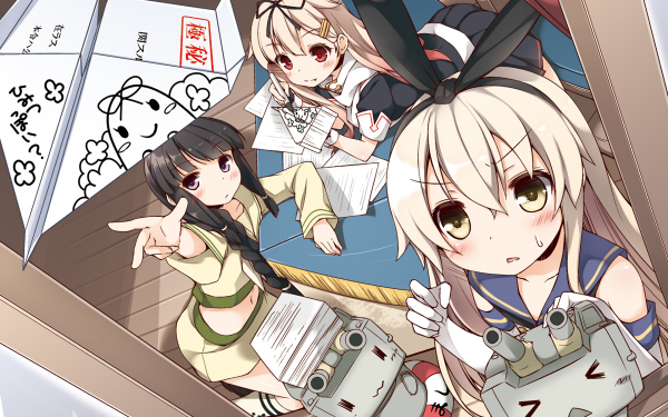 Anime Kantai Collection Shimakaze Yuudachi HD Wallpaper | Background Image