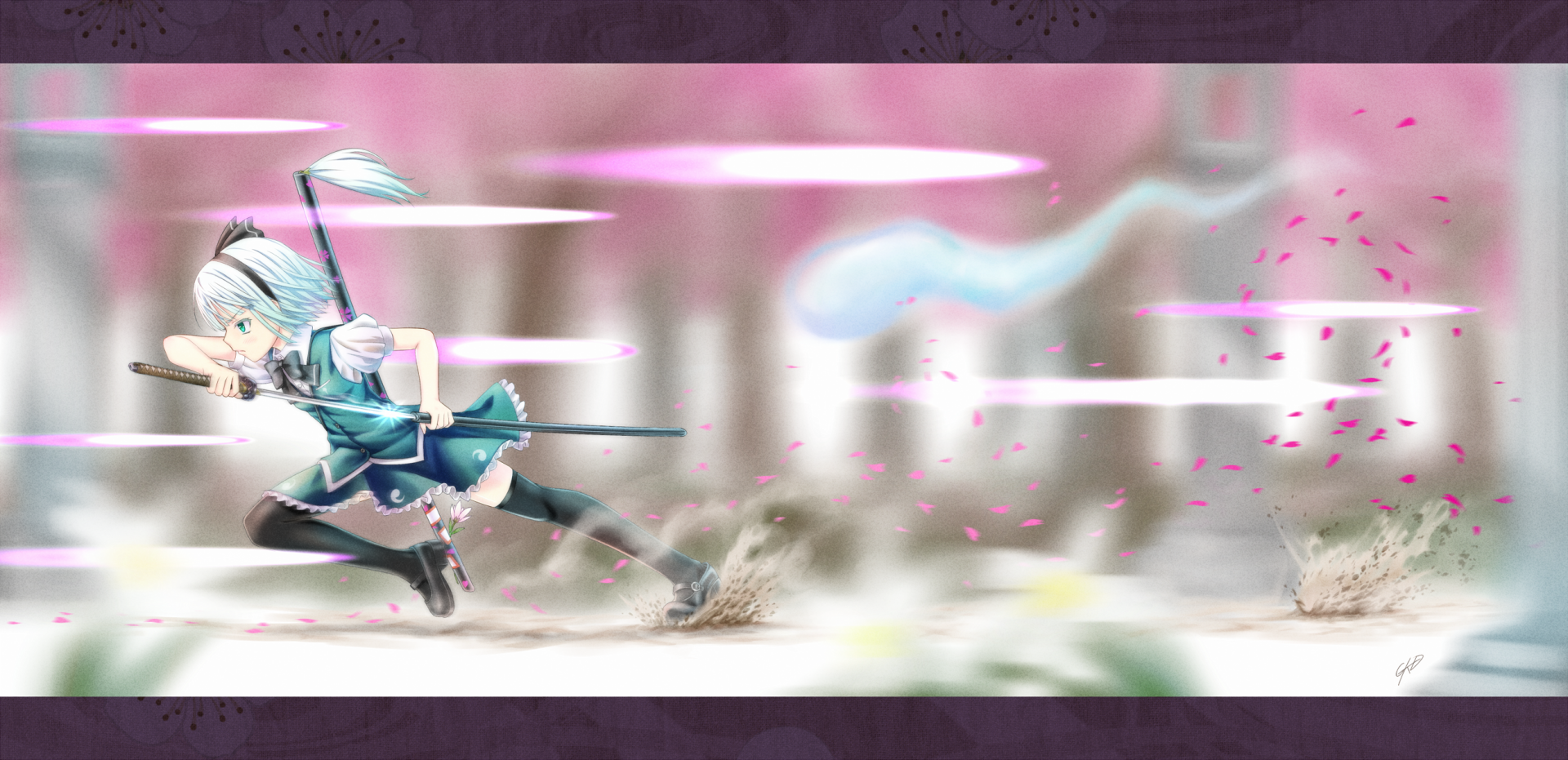 Download Myon (Touhou) Youmu Konpaku Anime Touhou HD Wallpaper