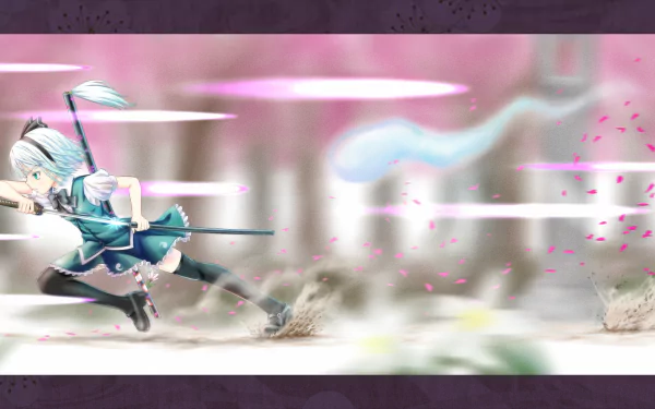 Myon (Touhou) Youmu Konpaku Anime Touhou HD Desktop Wallpaper | Background Image