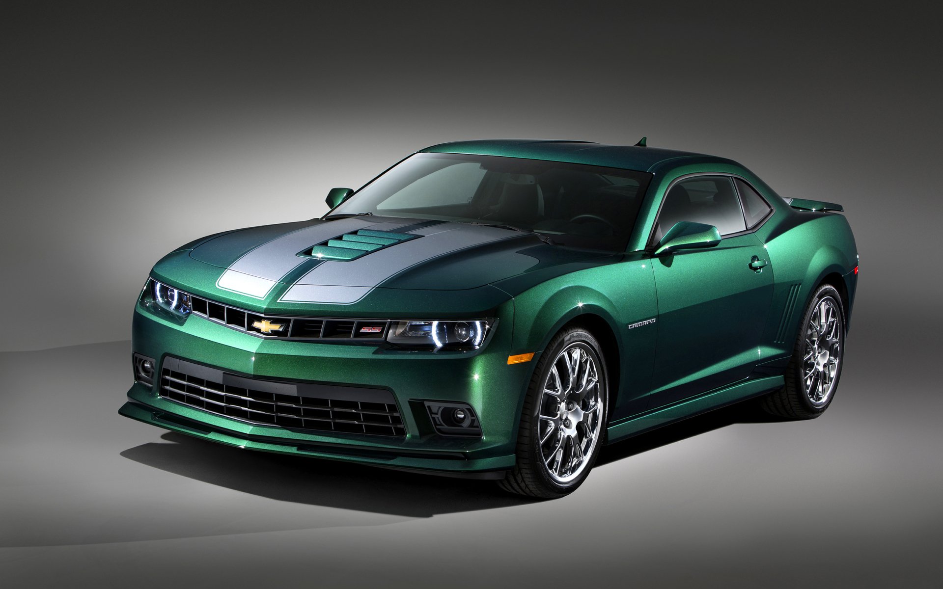 Download Car Muscle Car Green Car Chevrolet Vehicle Chevrolet Camaro HD