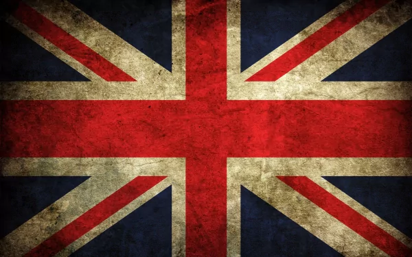 Union Jack flag design with a rustic, textured appearance. This HD wallpaper creates a striking backdrop that showcases British heritage and style.