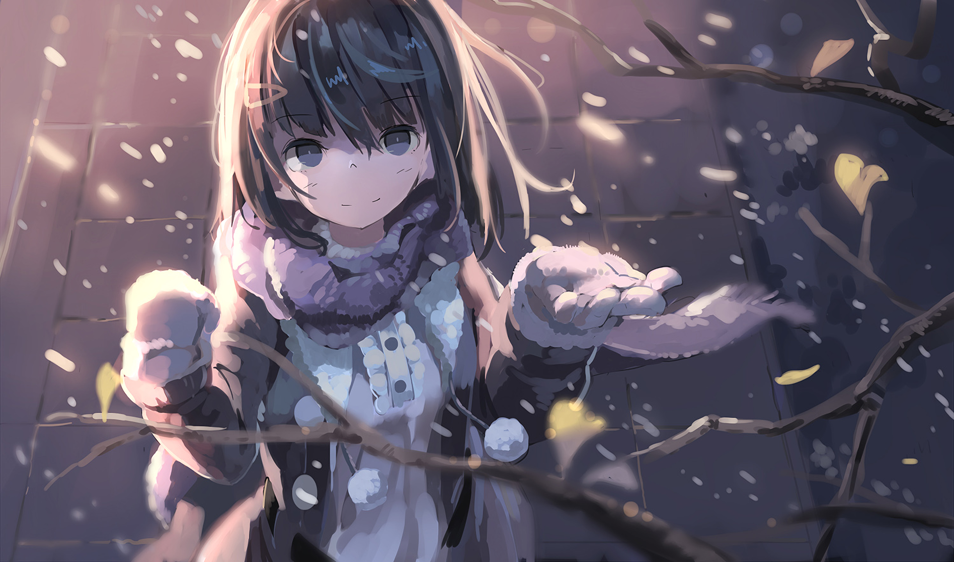 Káº¿t quáº£ hÃ¬nh áº£nh cho anime girl wallpaper winter