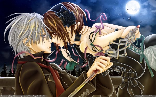 Anime Vampire Knight Yuki Cross Zero Kiryu Night Sword Blood Yuki Kuran HD Wallpaper | Background Image