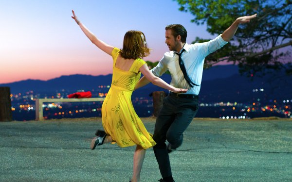 Movie La La Land Emma Stone Ryan Gosling Dancing HD Wallpaper | Background Image