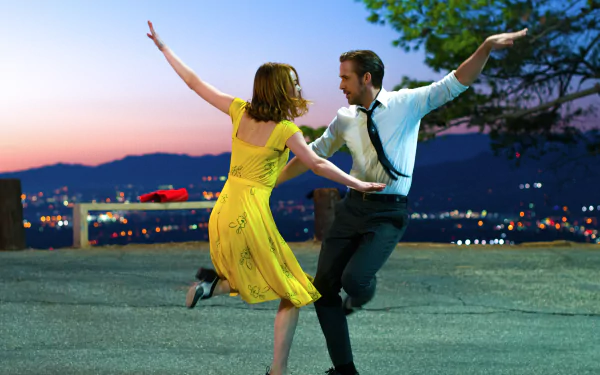 dancing Ryan Gosling Emma Stone movie La La Land HD Desktop Wallpaper | Background Image