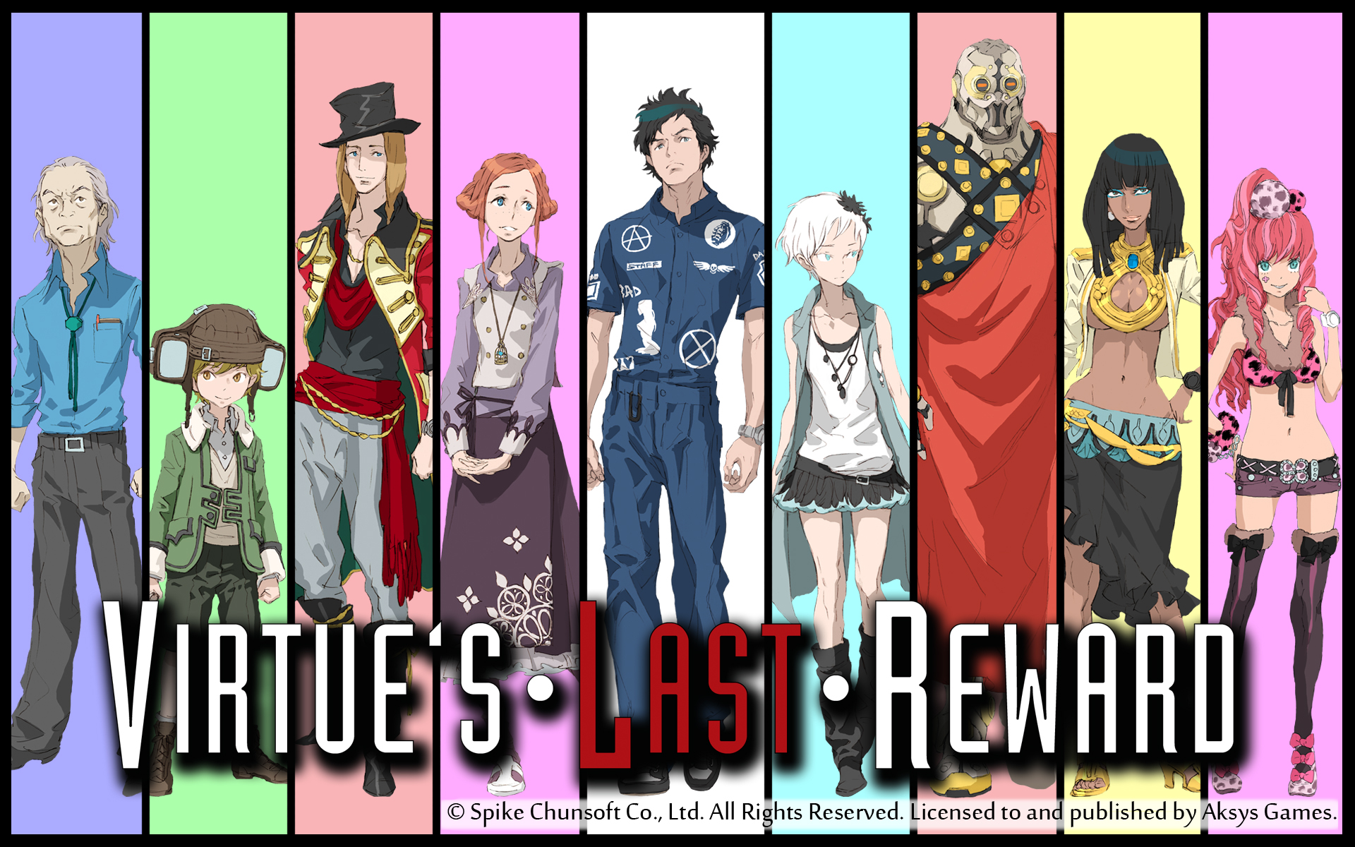 Video Game Virtue's Last Reward HD Wallpaper by Kinu Nishimura