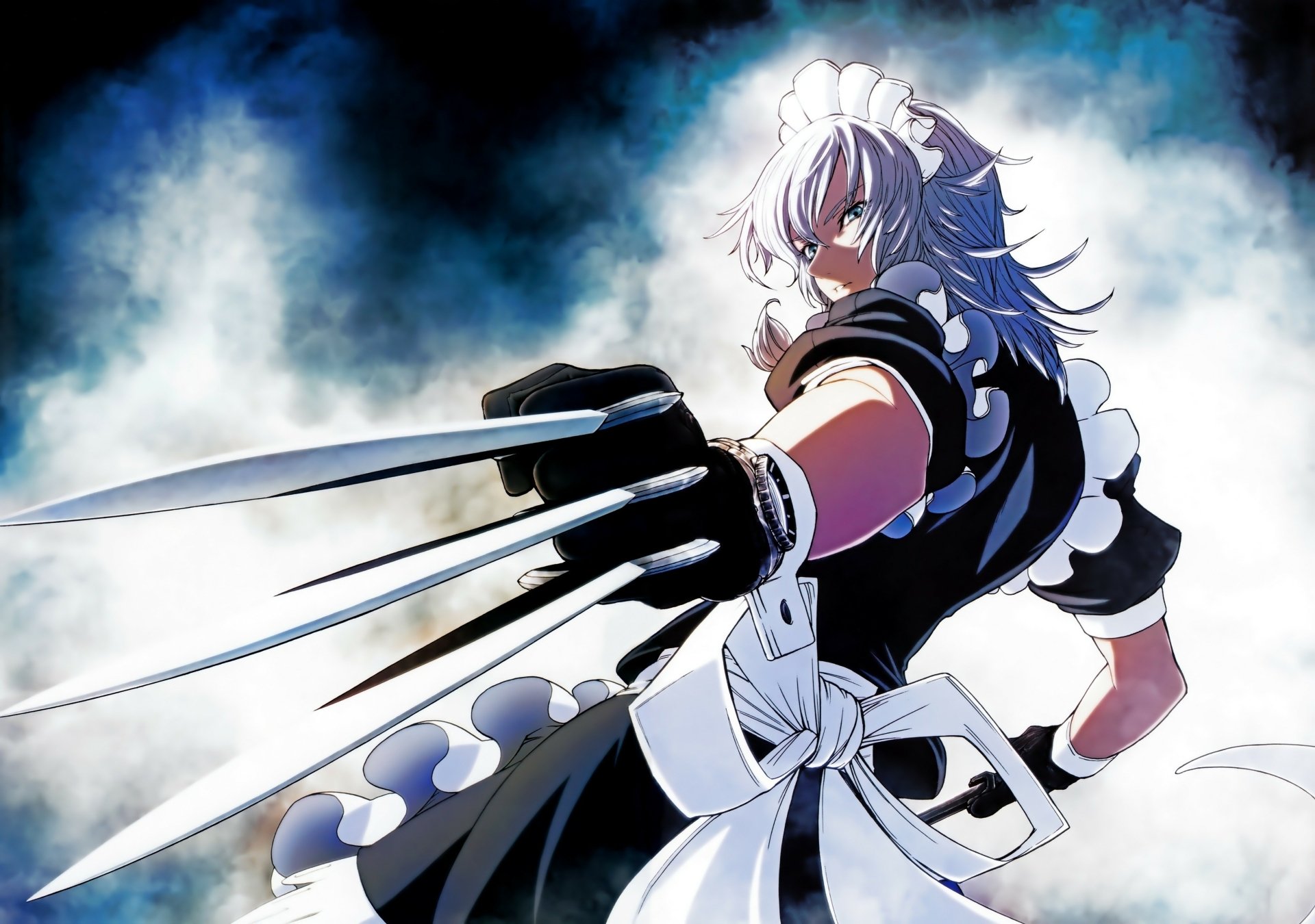 Download Sakuya Izayoi Anime Touhou 4k Ultra HD Wallpaper by 威未図