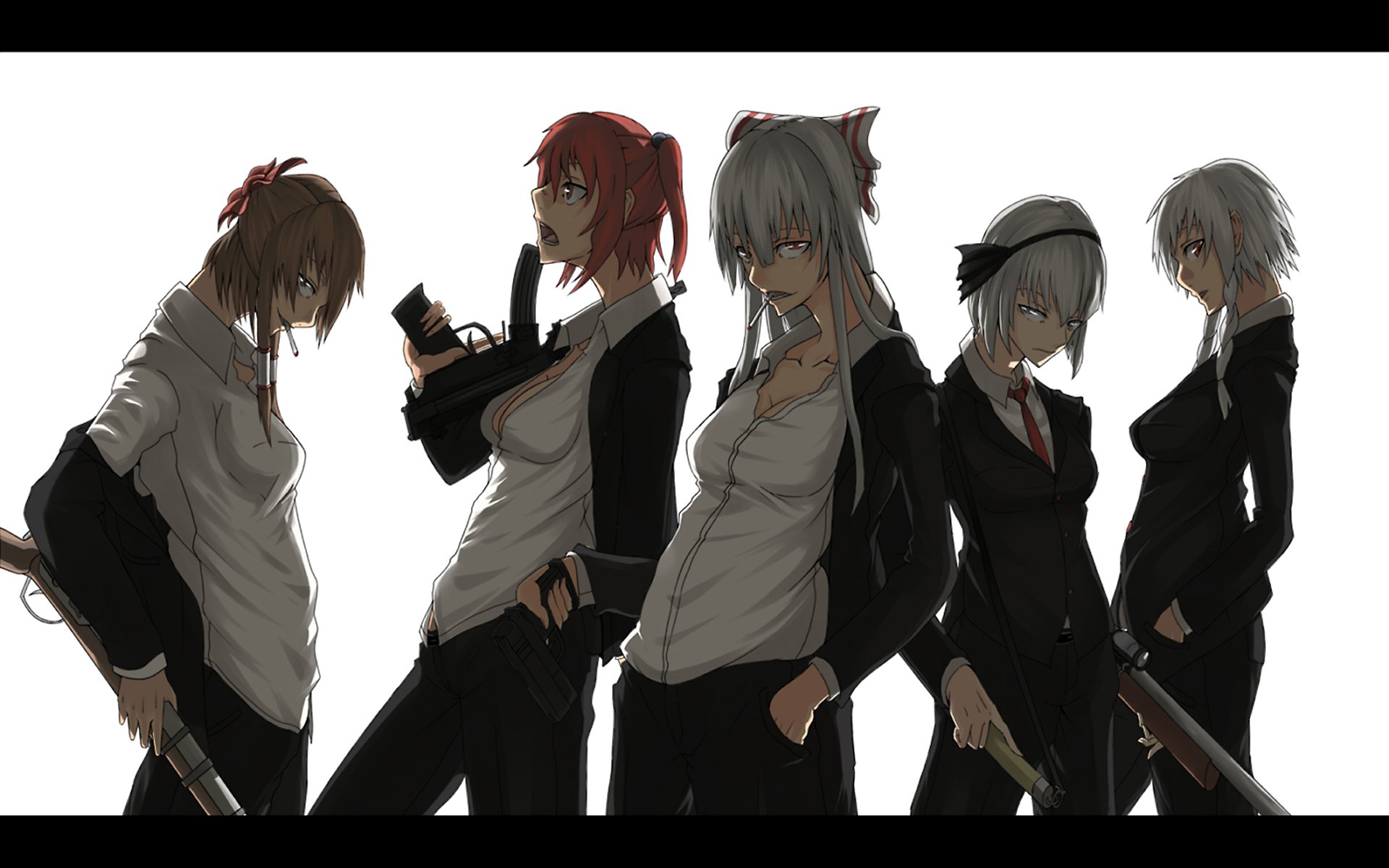 Download Komachi Onozuka Youmu Konpaku Sakuya Izayoi Fujiwara No Mokou Anime Touhou HD Wallpaper