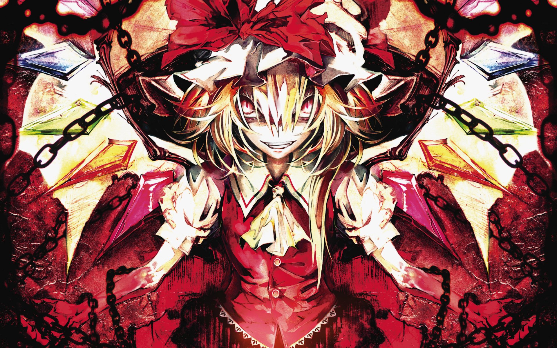 Download Flandre Scarlet Anime Touhou HD Wallpaper by banpai akira