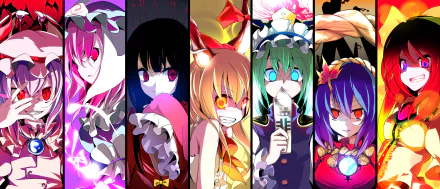 Kaguya Houraisan Utsuho Reiuji Kanako Yasaka Eiki Shiki Suika Ibuki Yuyuko Saigyouji Remilia Scarlet Anime Touhou HD Desktop Wallpaper | Background Image