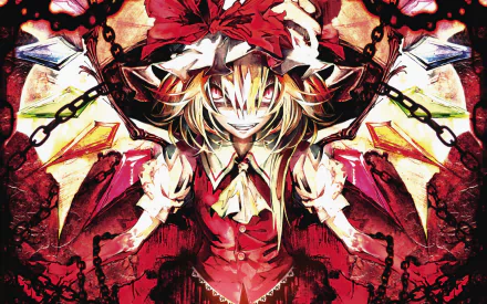 Flandre Scarlet Anime Touhou HD Desktop Wallpaper | Background Image