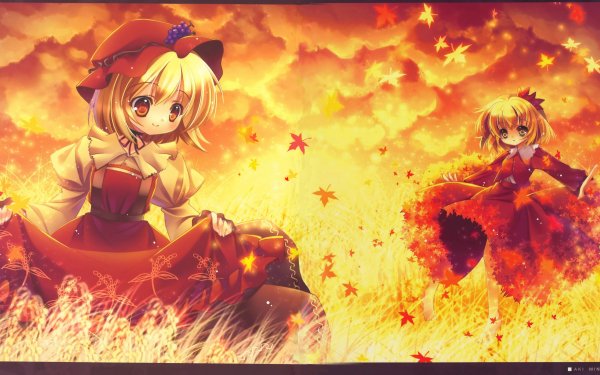 Anime Touhou Minoriko Aki Shizuha Aki HD Wallpaper | Background Image
