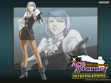 Franziska Von Karma video game Ace Attorney Investigations: Miles Edgeworth HD Desktop Wallpaper | Background Image