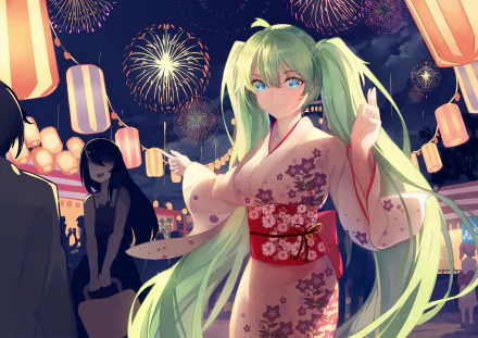 Hatsune Miku Anime Vocaloid HD Desktop Wallpaper | Background Image