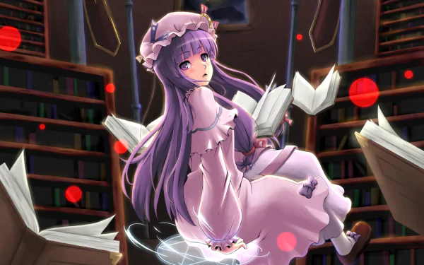 Patchouli Knowledge Anime Touhou HD Desktop Wallpaper | Background Image