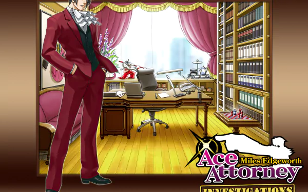 Miles Edgeworth video game Ace Attorney Investigations: Miles Edgeworth HD Desktop Wallpaper | Background Image