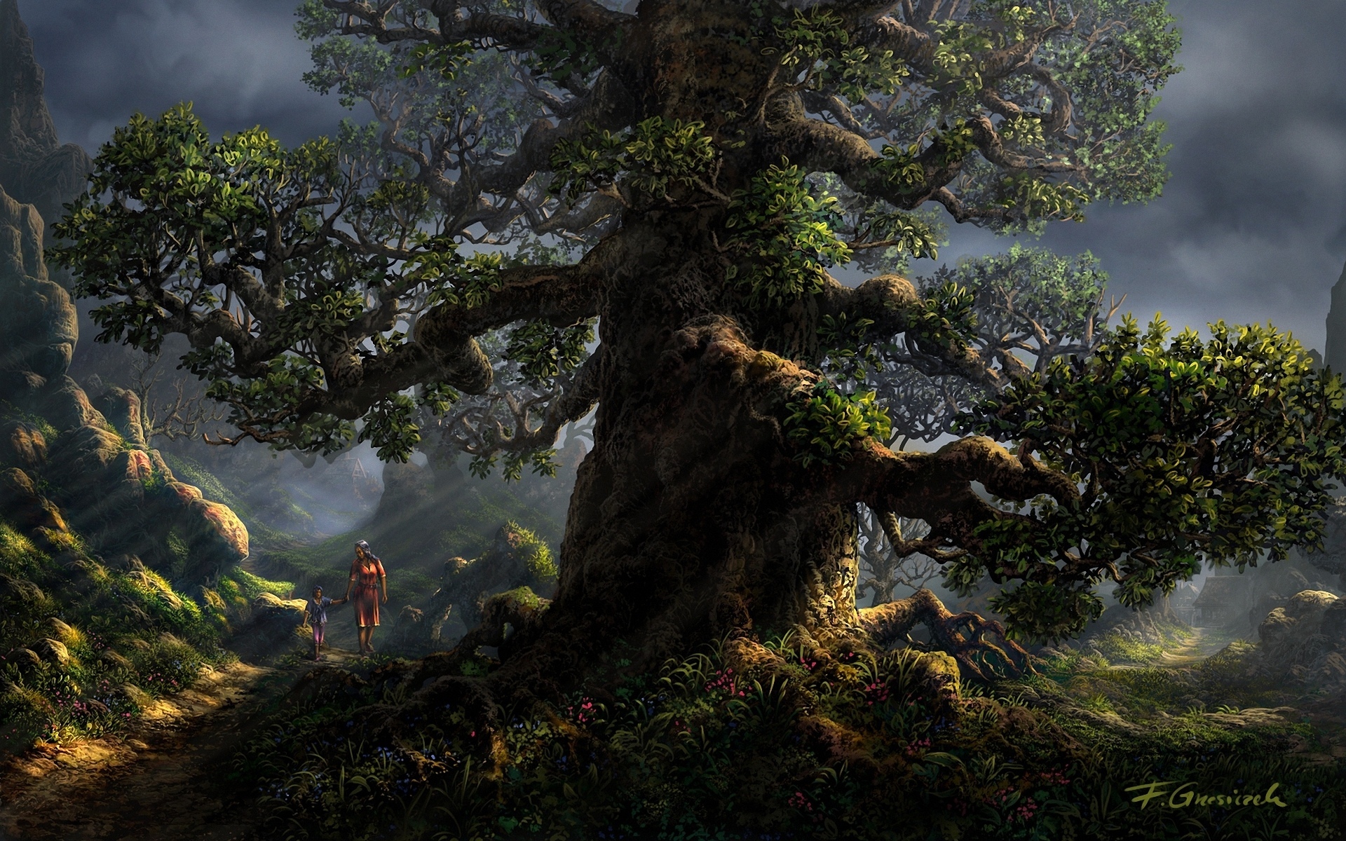 Amazing Tree in Fantasy Land by Fel-X