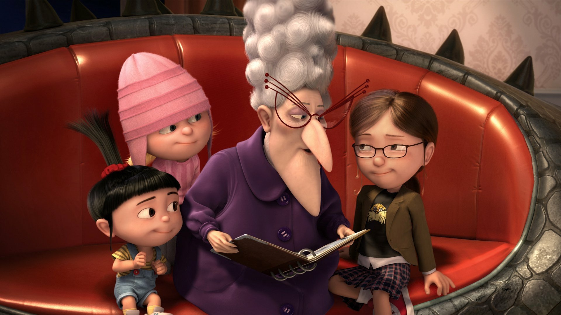 Download Margo (Despicable Me) Gru (Despicable Me) Edith (Despicable Me)  Movie Despicable Me HD Wallpaper