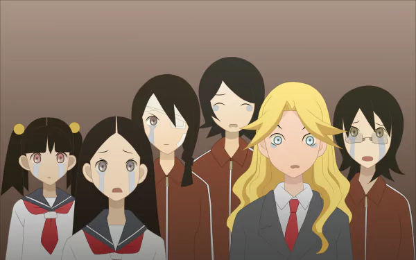 Abiru Kobushi Chiri Kitsu Nami Hitou Kaere Kimura Harumi Fujiyoshi Meru Otonashi Anime Sayonara Zetsubou-Sensei HD Desktop Wallpaper | Background Image