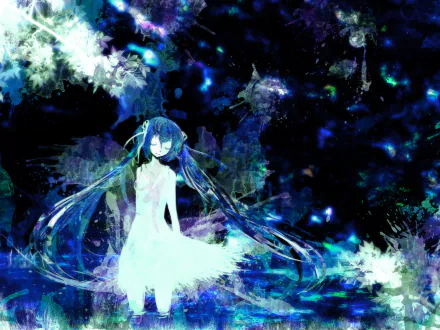 Hatsune Miku Anime Vocaloid HD Desktop Wallpaper | Background Image