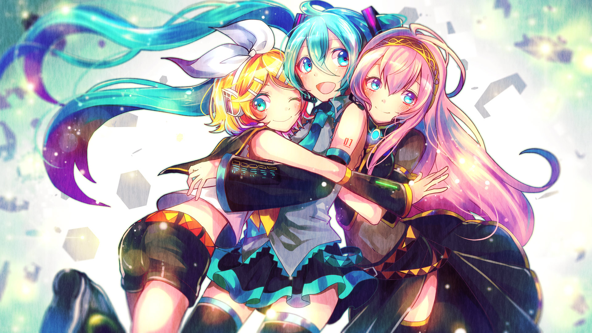 Download Luka Megurine Rin Kagamine Hatsune Miku Anime Vocaloid HD ...