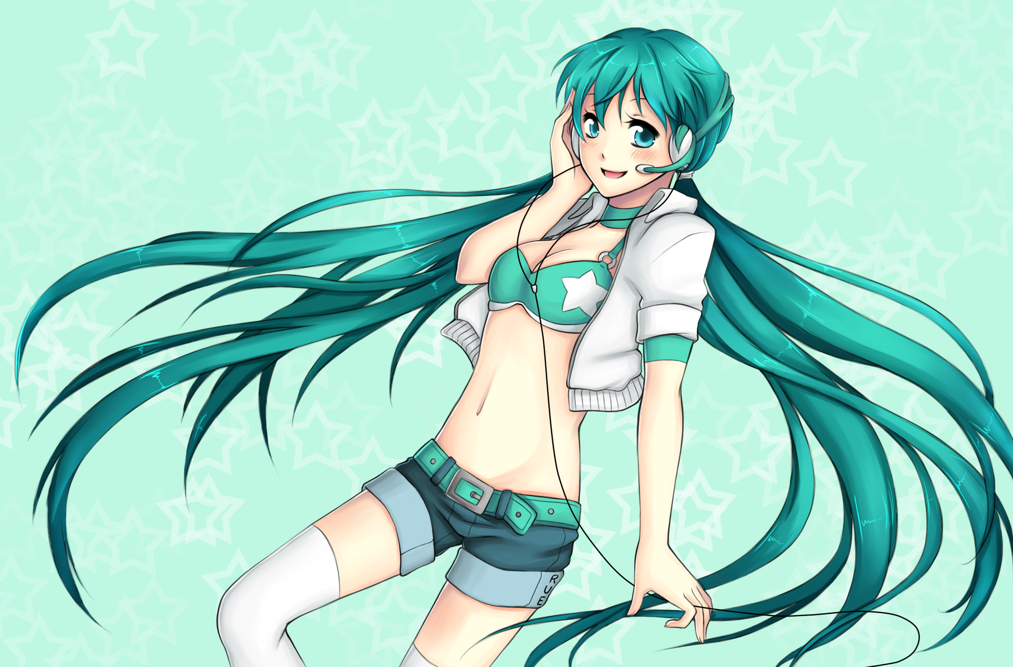 Download Hatsune Miku Anime Vocaloid Hd Wallpaper 