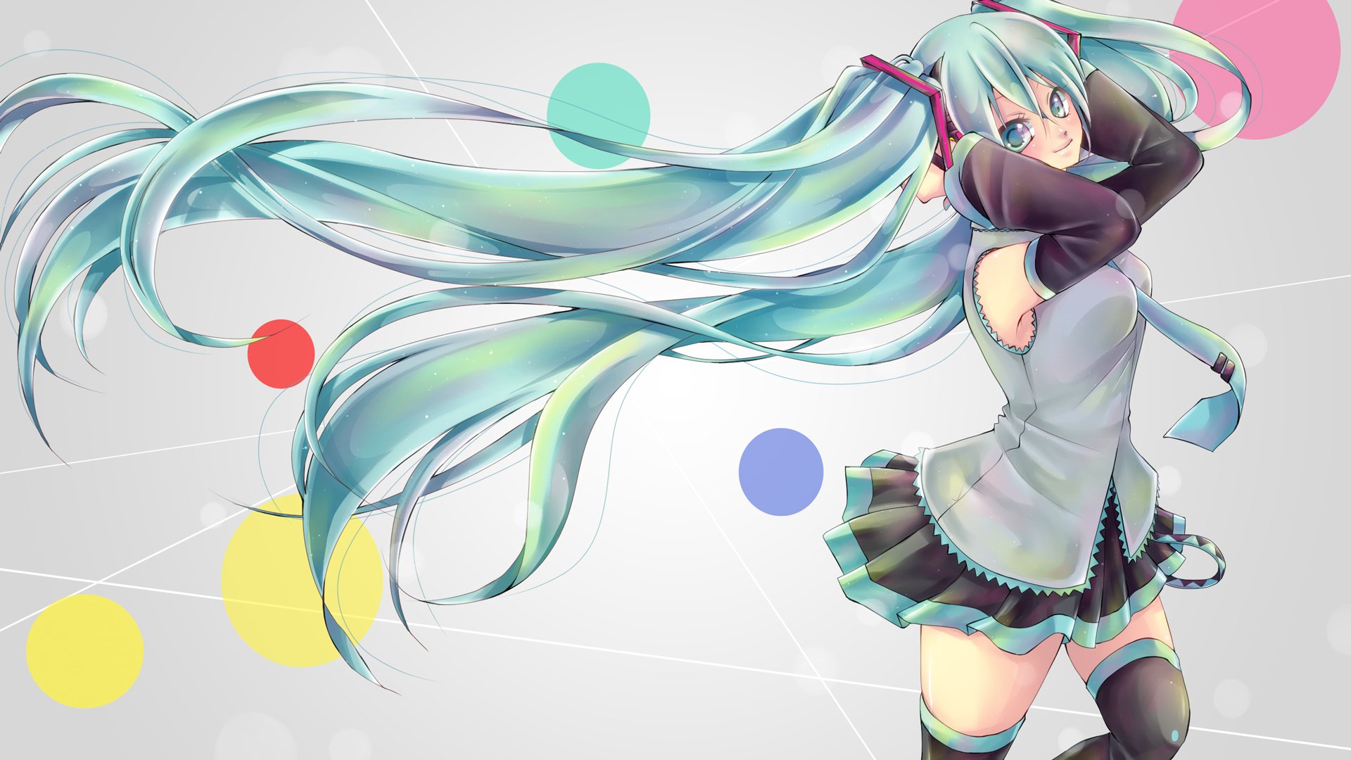 Download Hatsune Miku Anime Vocaloid HD Wallpaper