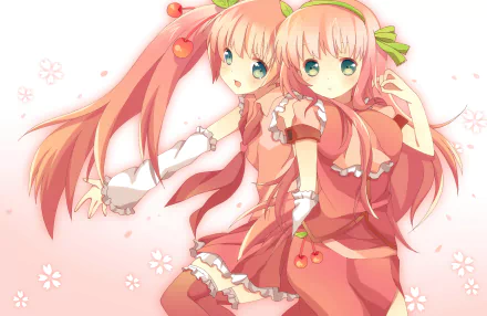 Sakura Luka Sakura Miku Anime Vocaloid HD Desktop Wallpaper | Background Image