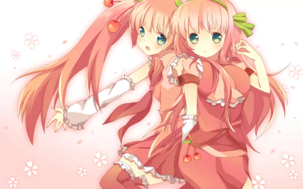 Sakura Luka Sakura Miku Anime Vocaloid HD Desktop Wallpaper | Background Image