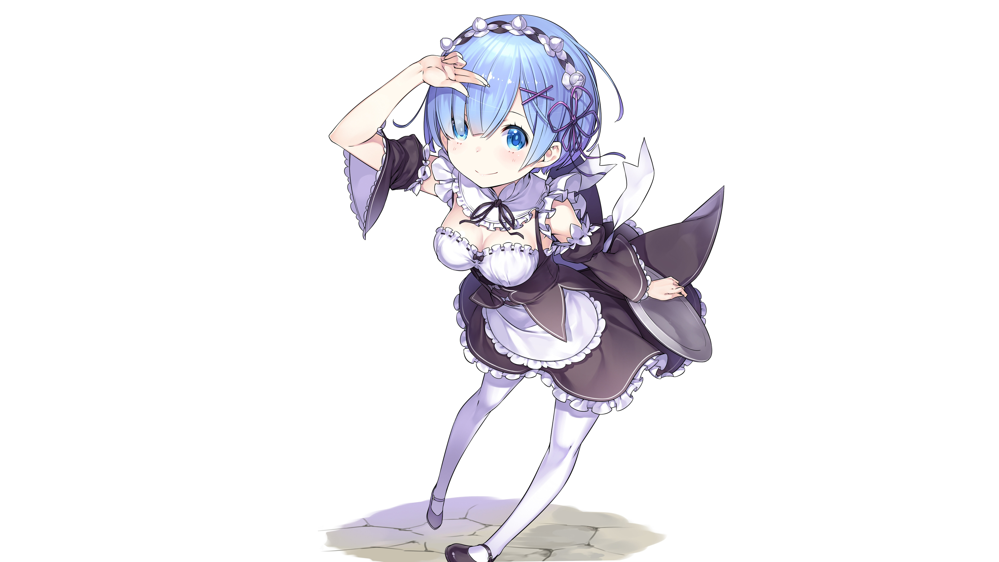 Rem Re:Zero Anime Girl 4K Wallpaper #4.2785