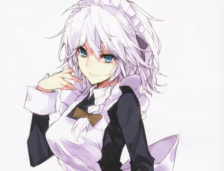 Sakuya Izayoi Anime Touhou HD Desktop Wallpaper | Background Image