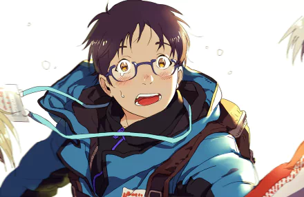 Yuuri Katsuki Anime Yuri!!! on ICE HD Desktop Wallpaper | Background Image