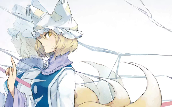 Ran Yakumo Anime Touhou HD Desktop Wallpaper | Background Image