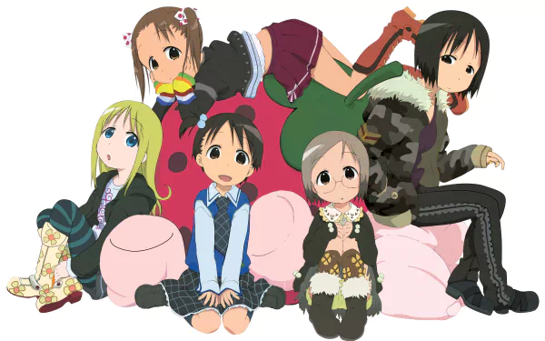 Anime Strawberry Marshmallow HD Desktop Wallpaper | Background Image