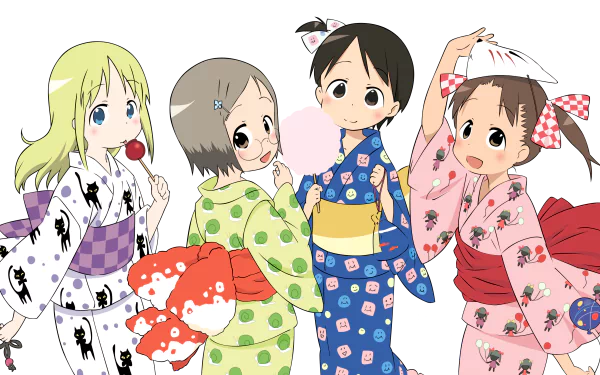 Anime Strawberry Marshmallow HD Desktop Wallpaper | Background Image