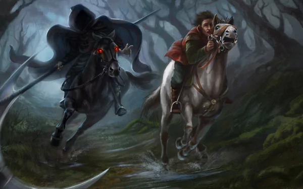 forest scythe dark grim reaper HD Desktop Wallpaper | Background Image