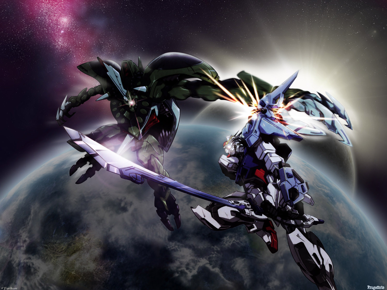 Gundam Seed mobile suit in high-definition wallpaper.