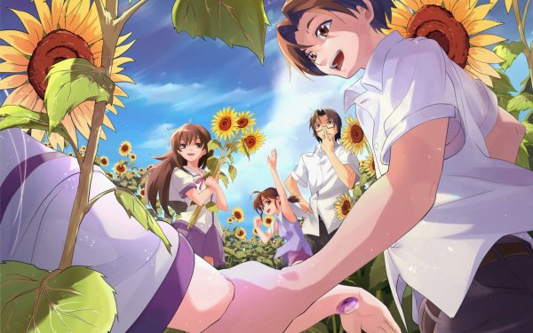 Anime Iriya no Sora, UFO no Natsu Naoyuki Asaba Yuuko Asaba Kana Iriya Akiho Sudou Kunihiro Suizenji HD Wallpaper | Background Image