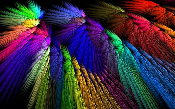 Abstract Fractal Colors Colorful HD Wallpaper | Background Image