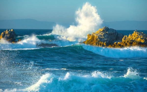 Nature Wave Ocean Sea Blue HD Wallpaper | Background Image